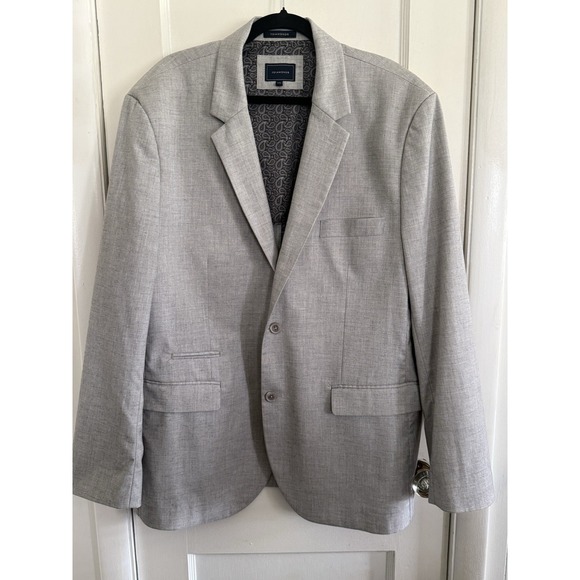 7 Diamonds Other - 7 Diamonds Carter Linen Blend Jacket Mens XXL Gray Half Lined Comfort Stretch